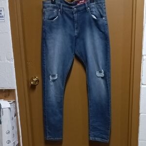 Men's Distressed Denim Slim Jeans